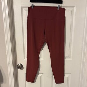 Lululemon Align High-Rise Pant 28" Size 14 Red Merlot